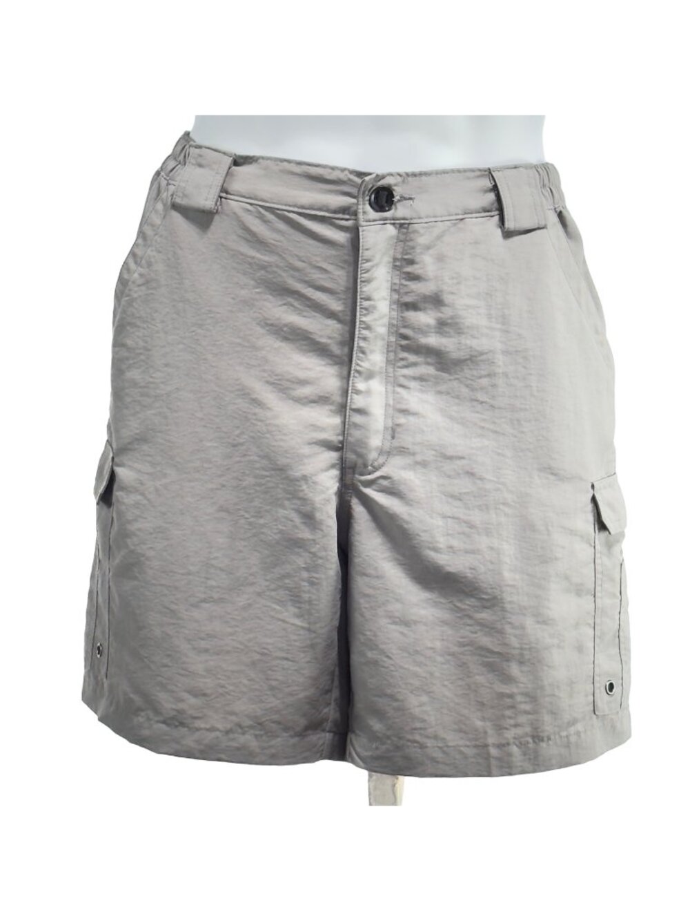 REEL LEGENDS PERFORMANCE OUTFITTERS Mens Shorts Gray 7 Pocket Cargo Pants Size L